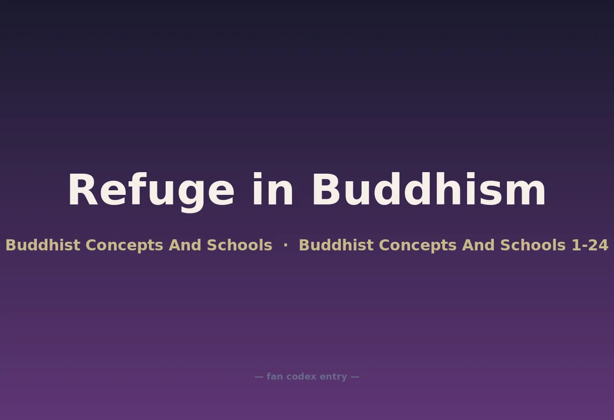 Refuge in Buddhism