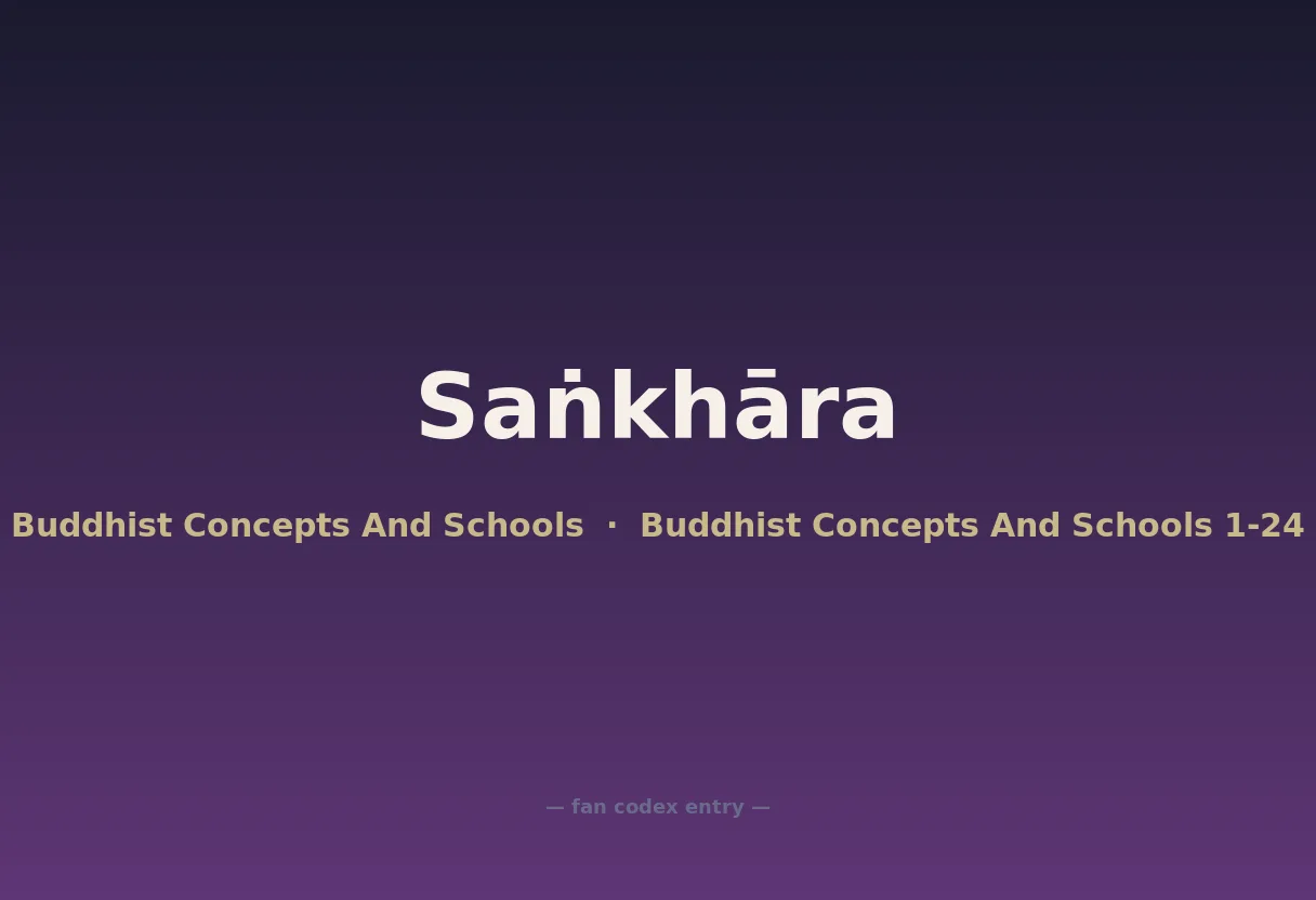 Saṅkhāra
