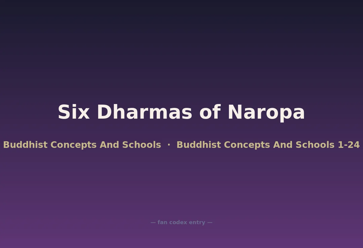 Six Dharmas of Naropa