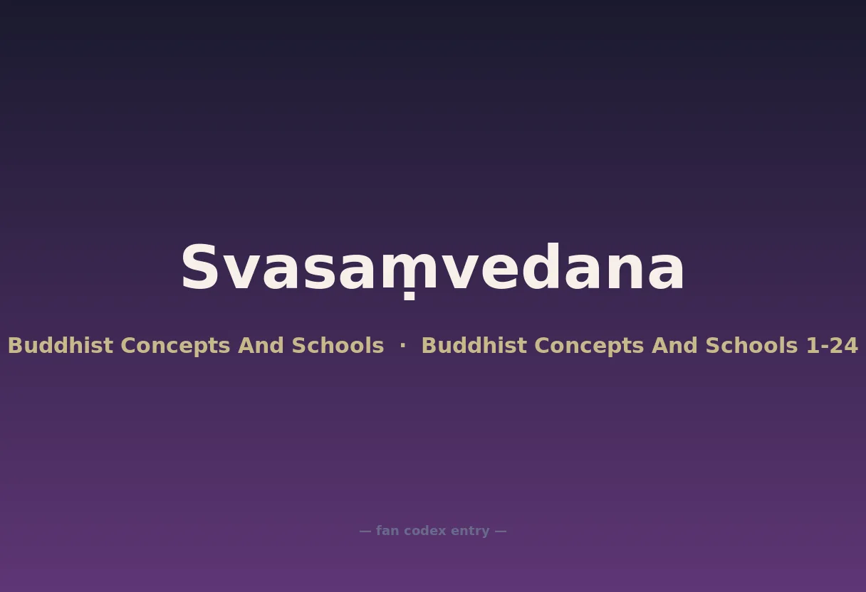 Svasaṃvedana